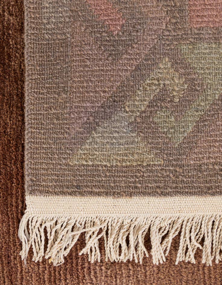 Detail image of 8' 1 x 8' 3  Hand Knotted Nepal Wool Square Rug