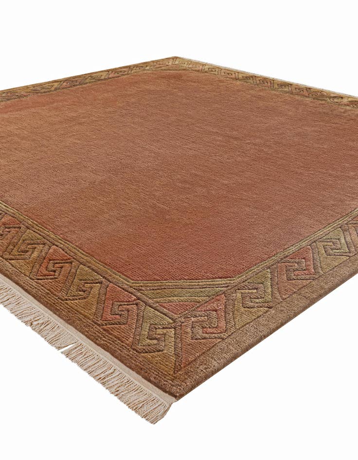 Detail image of 8' 1 x 8' 3  Hand Knotted Nepal Wool Square Rug