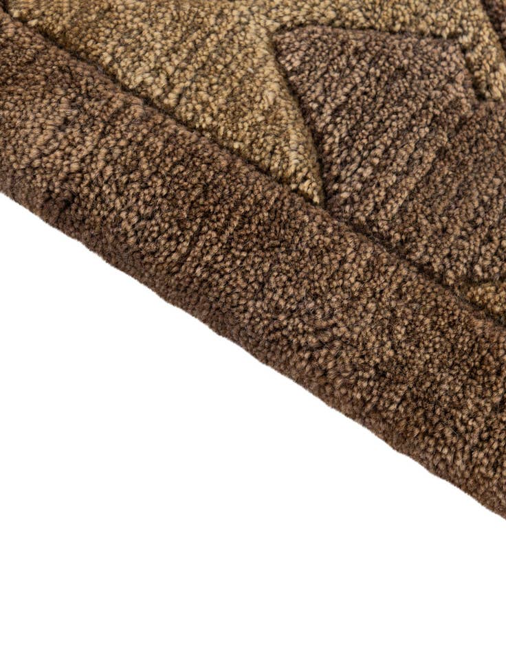 Detail image of 8' 1 x 8' 3  Hand Knotted Nepal Wool Square Rug