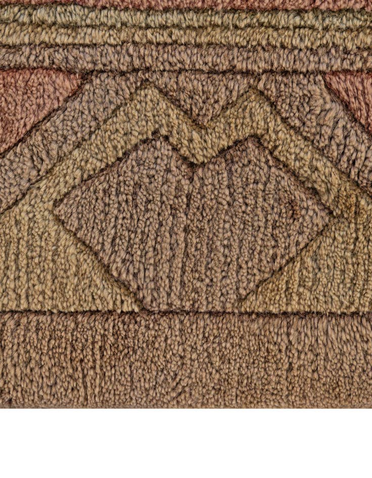 Detail image of 8' 1 x 8' 3  Hand Knotted Nepal Wool Square Rug