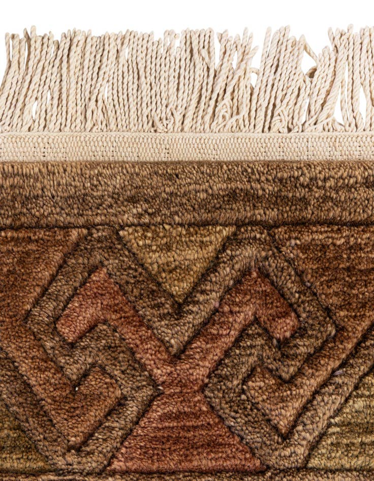 Detail image of 8' 1 x 8' 3  Hand Knotted Nepal Wool Square Rug
