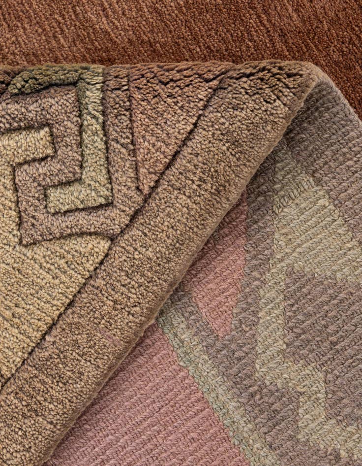 Detail image of 8' 1 x 8' 3  Hand Knotted Nepal Wool Square Rug