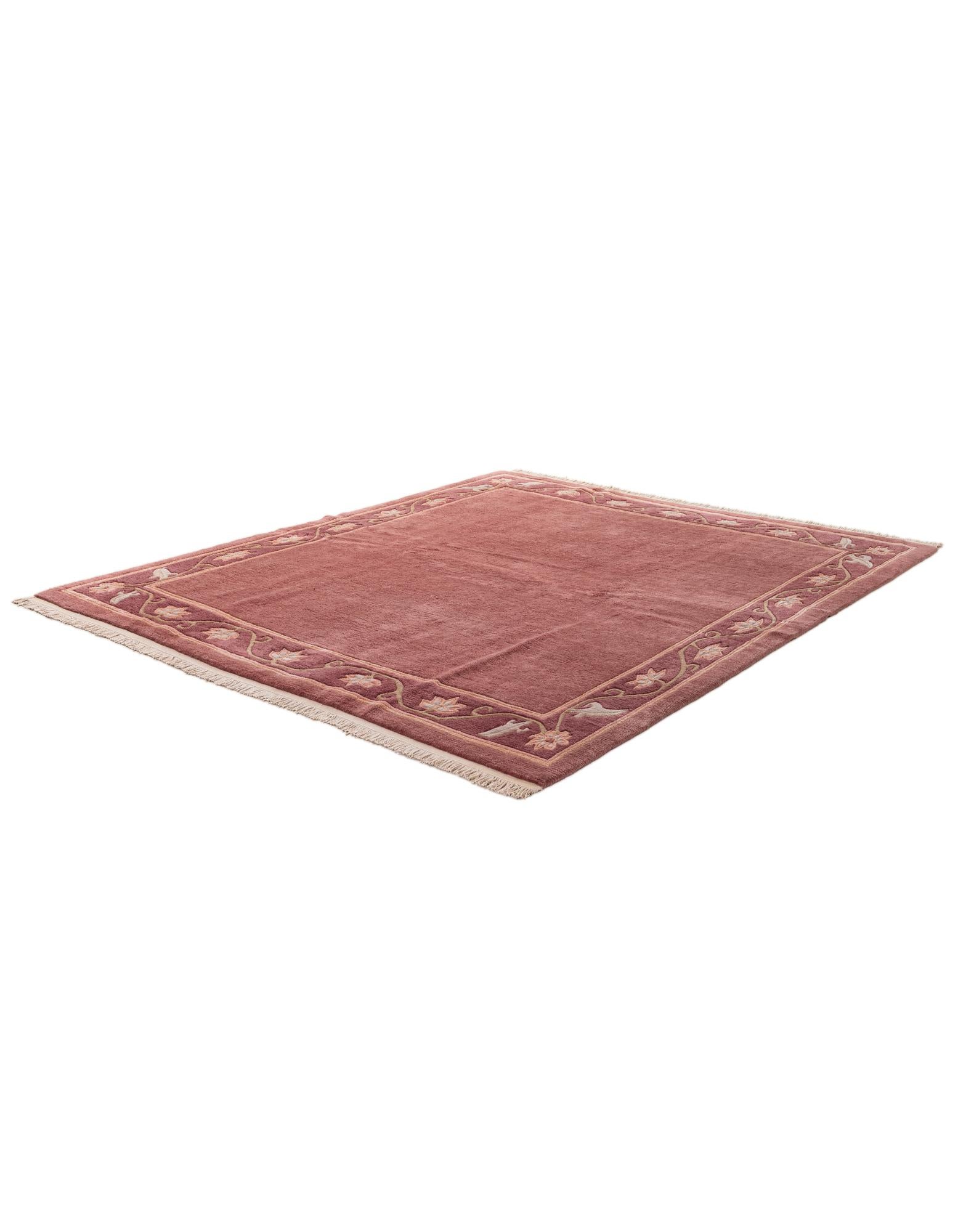 6' 8 x 7' 11 Hand Knotted Nepal Wool Square Rug