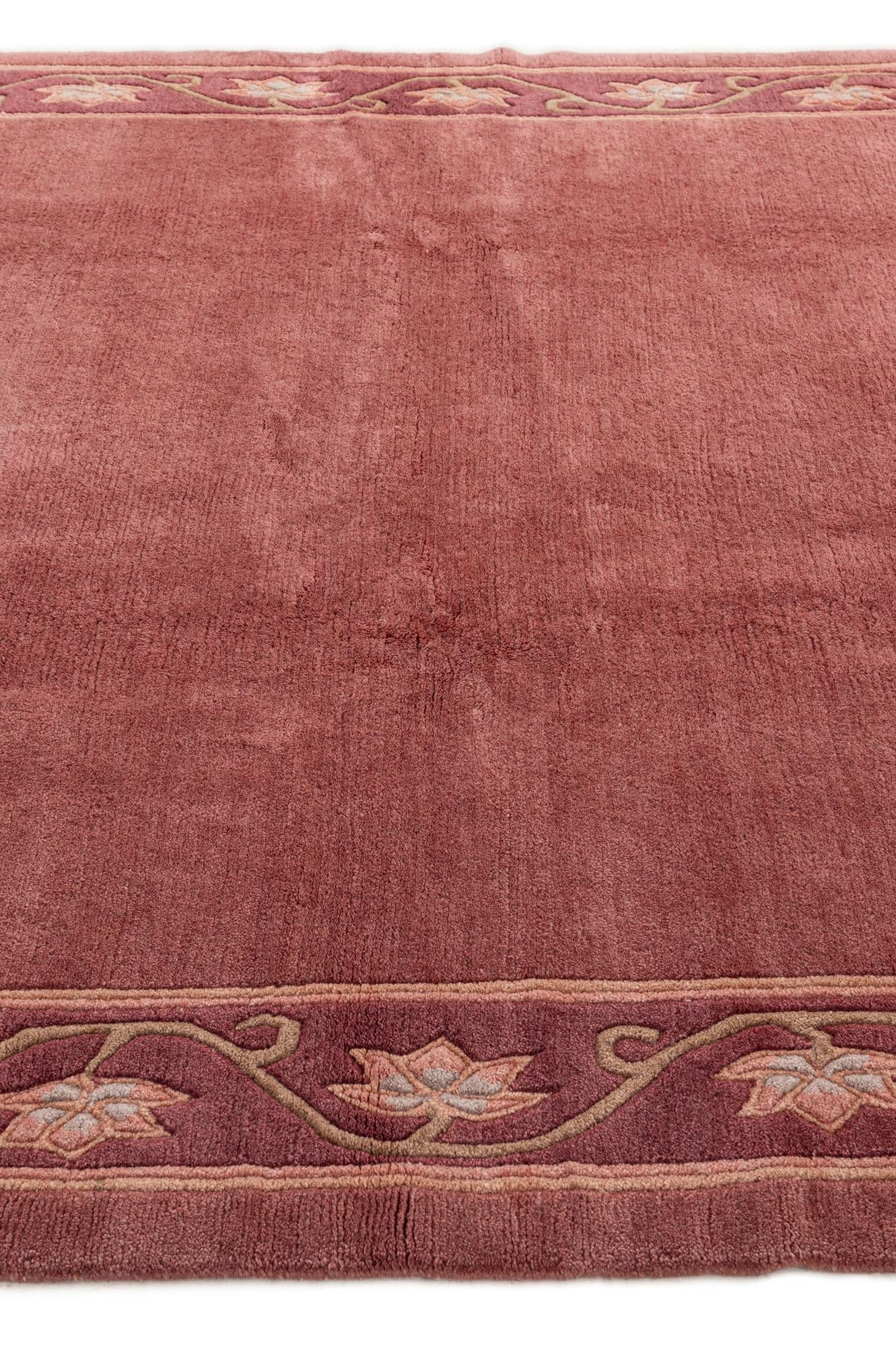 6' 8 x 7' 11 Hand Knotted Nepal Wool Square Rug