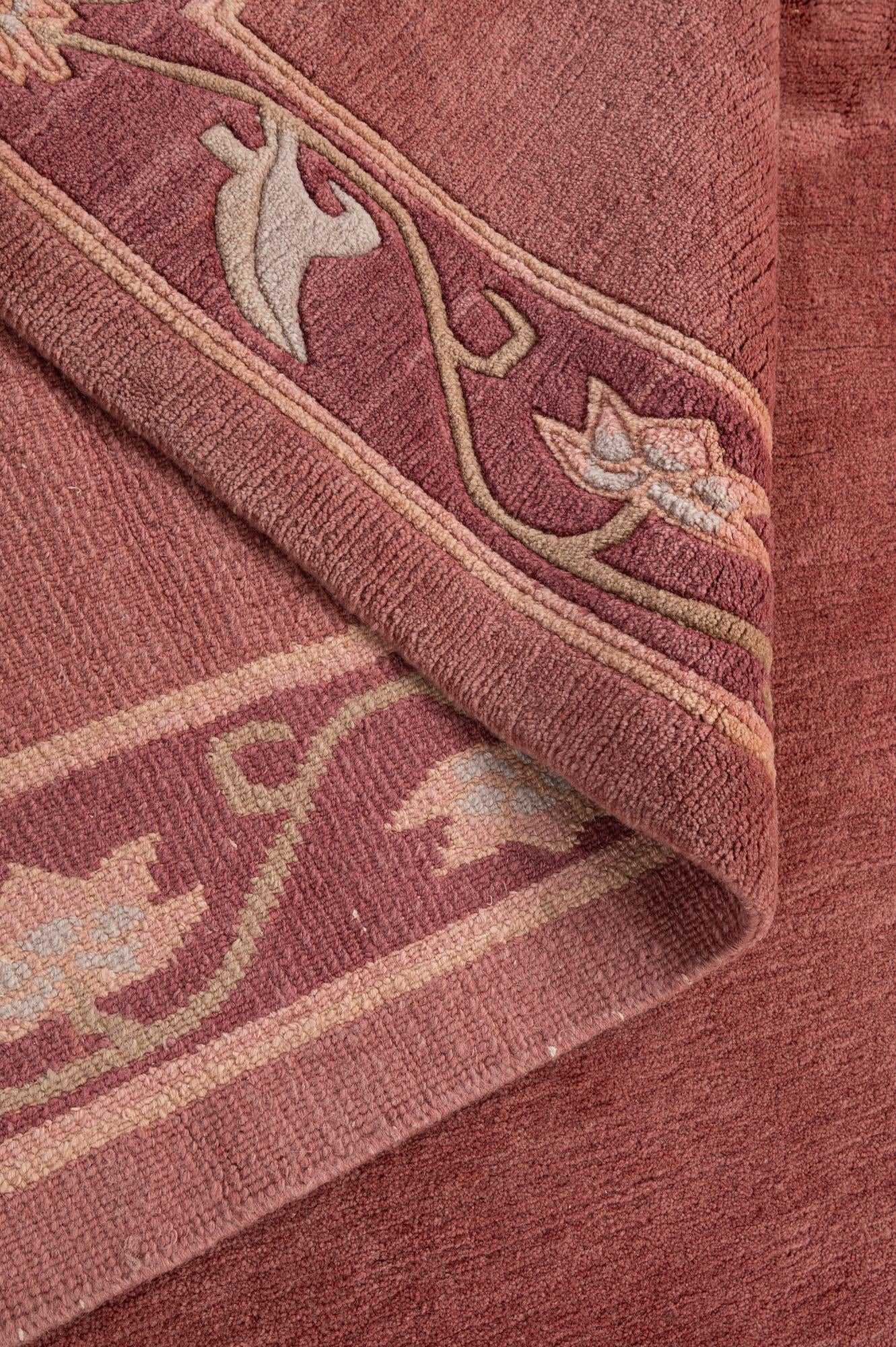 6' 8 x 7' 11 Hand Knotted Nepal Wool Square Rug
