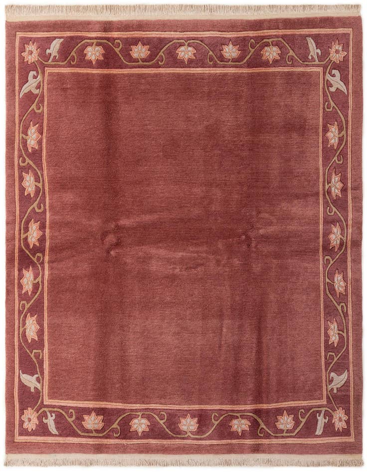 Detail image of 6' 8 x 7' 11 Hand Knotted Nepal Wool Square Rug