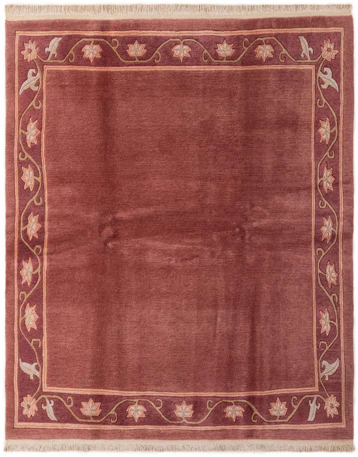 6' 8 x 7' 11 Hand Knotted Nepal Wool Square Rug