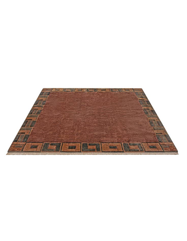Detail image of 8' 2 x 8' 2 Hand Knotted Tibet Wool Square Rug