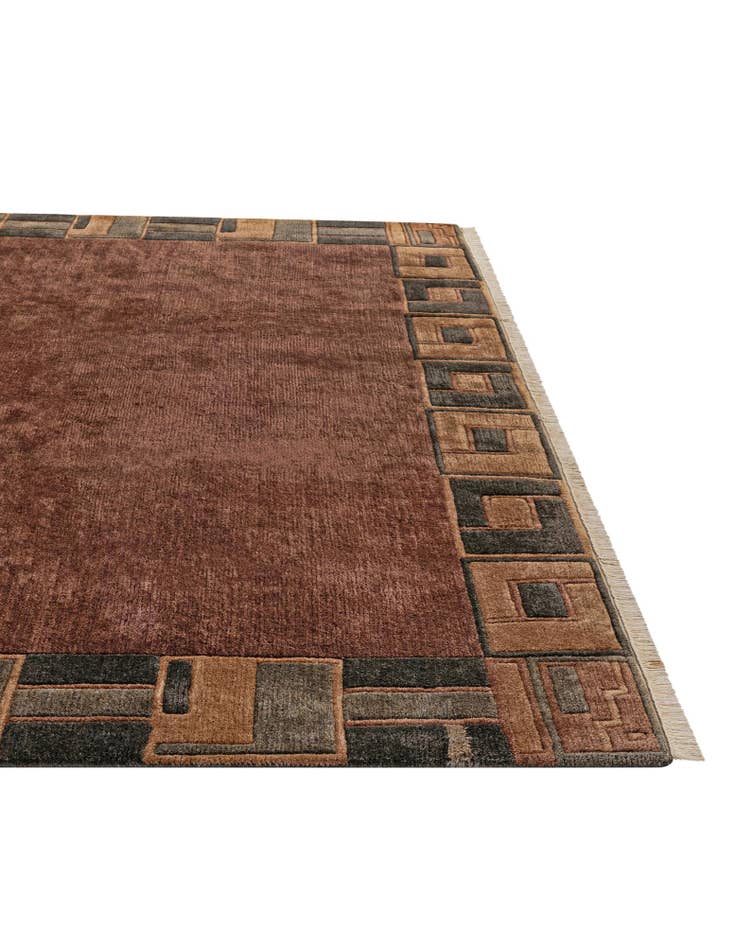 Detail image of 8' 2 x 8' 2 Hand Knotted Tibet Wool Square Rug