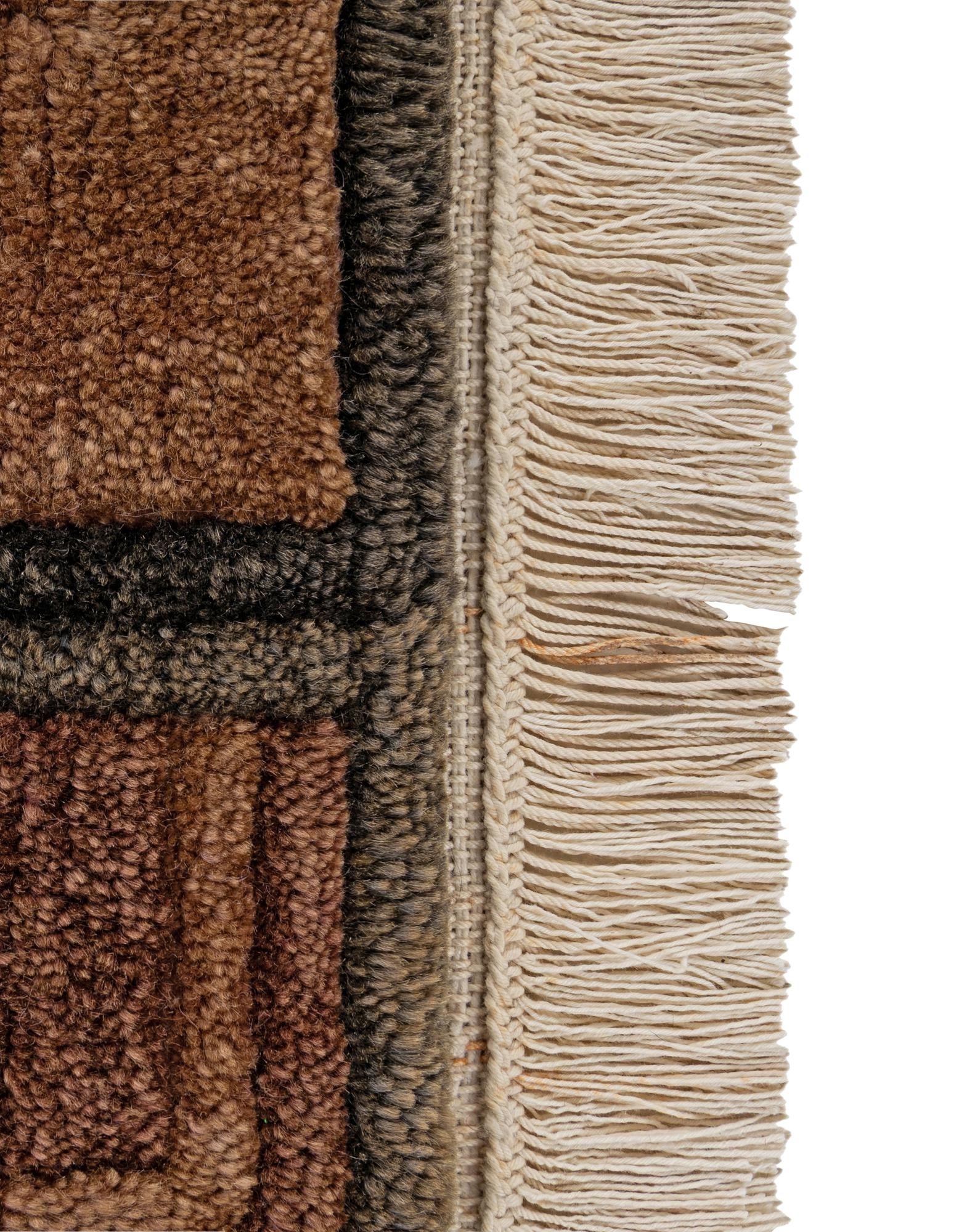 8' 2 x 8' 2 Hand Knotted Tibet Wool Square Rug