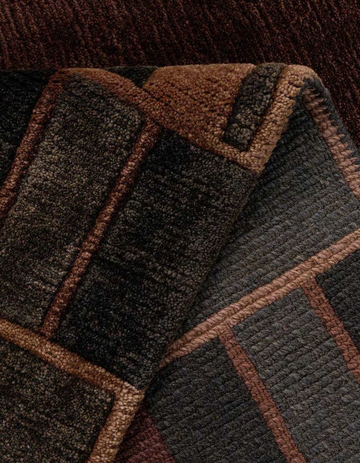 Detail image of 8' 2 x 8' 2  Hand Knotted Tibet Wool Square Rug