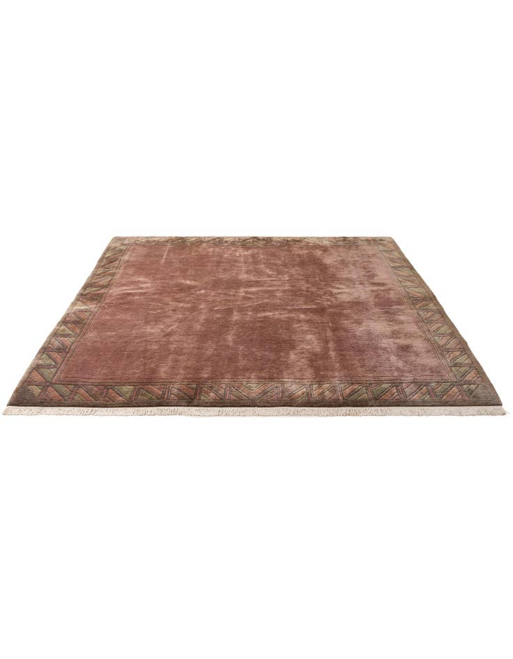 Detail image of 8' 1 x 8' 3 Hand Knotted Tibet Wool Square Rug