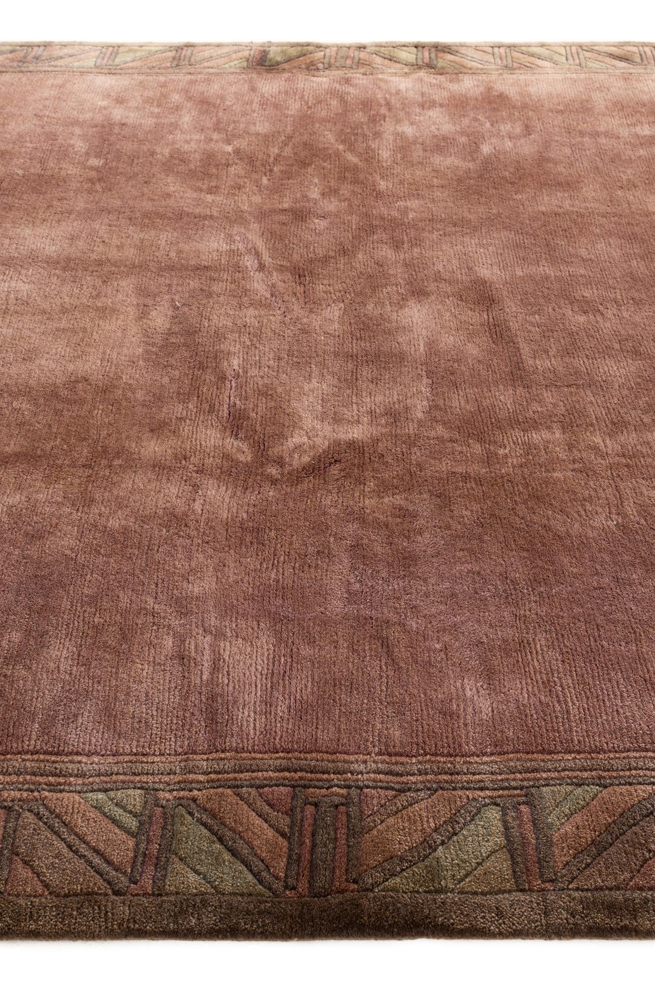 8' 1 x 8' 3 Hand Knotted Tibet Wool Square Rug