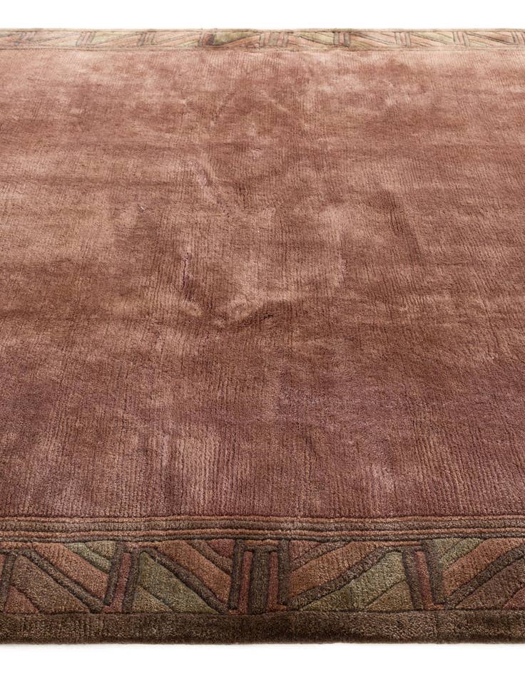 Detail image of 8' 1 x 8' 3 Hand Knotted Tibet Wool Square Rug