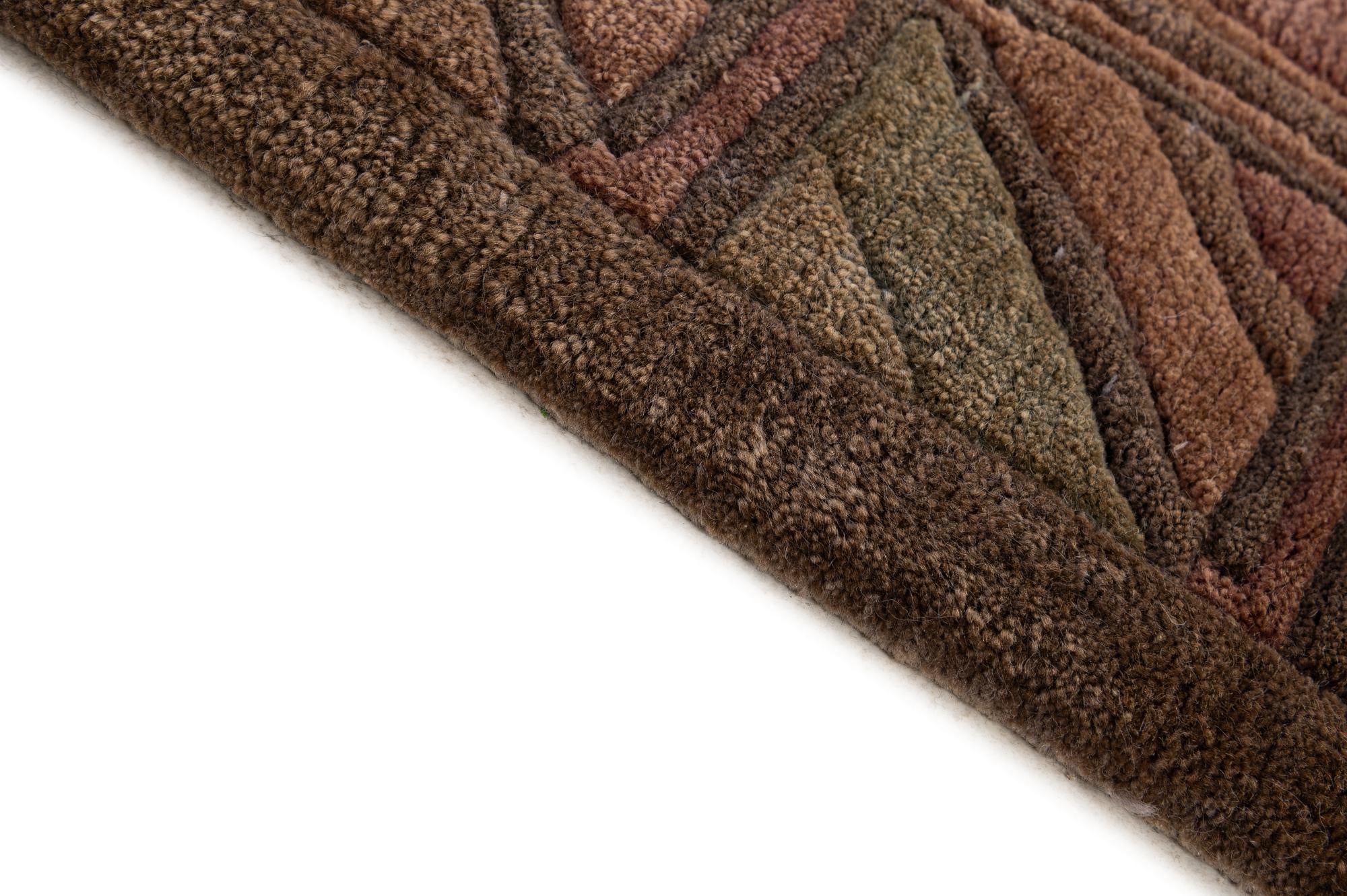 8' 1 x 8' 3 Hand Knotted Tibet Wool Square Rug