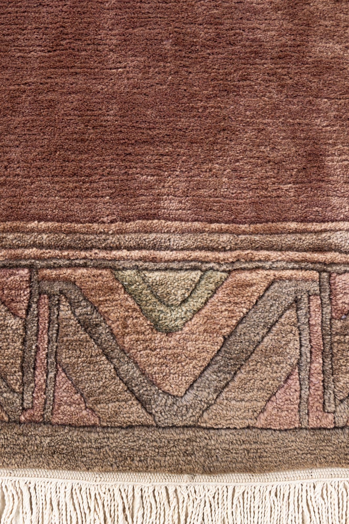 8' 1 x 8' 3 Hand Knotted Tibet Wool Square Rug