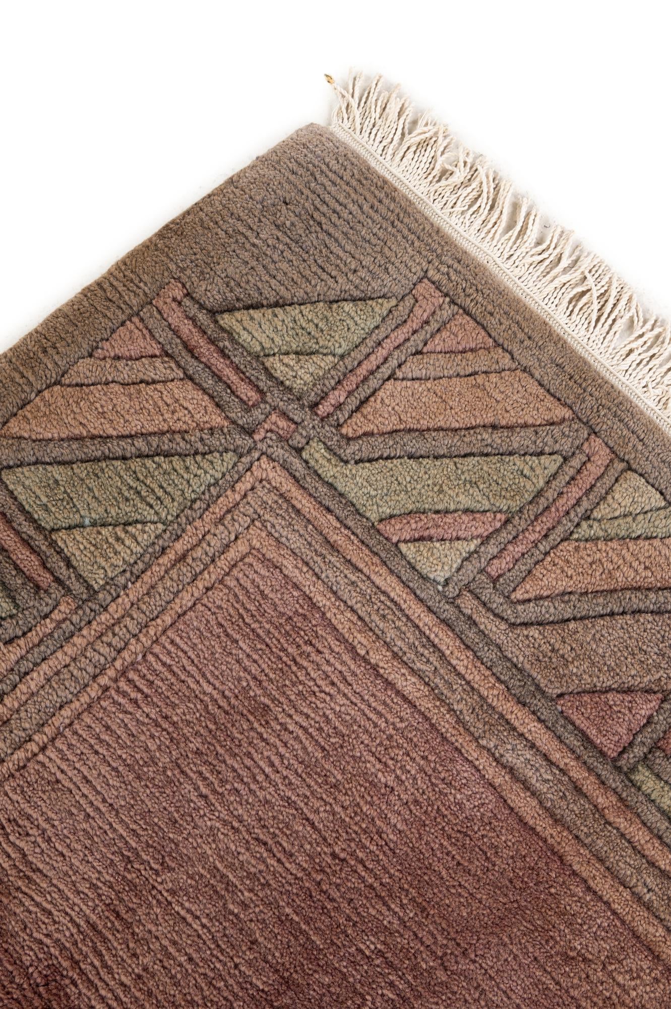 8' 1 x 8' 3 Hand Knotted Tibet Wool Square Rug