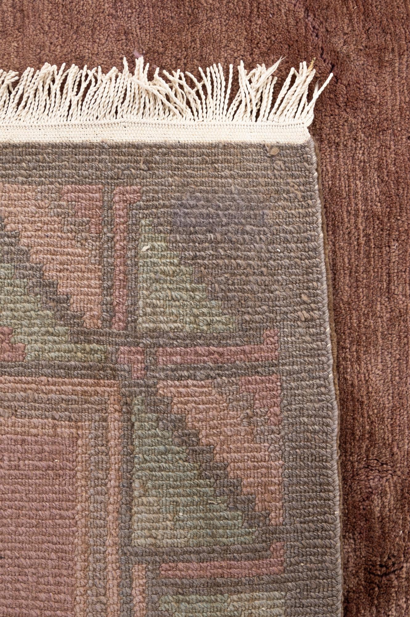 8' 1 x 8' 3 Hand Knotted Tibet Wool Square Rug