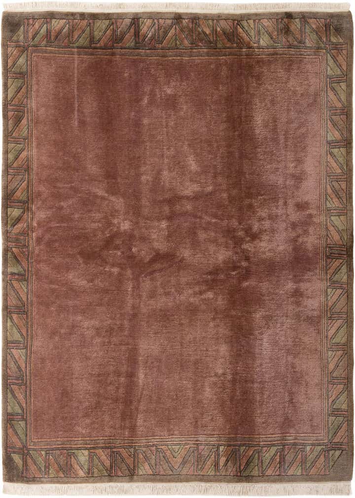 8' 1 x 8' 3 Hand Knotted Tibet Wool Square Rug