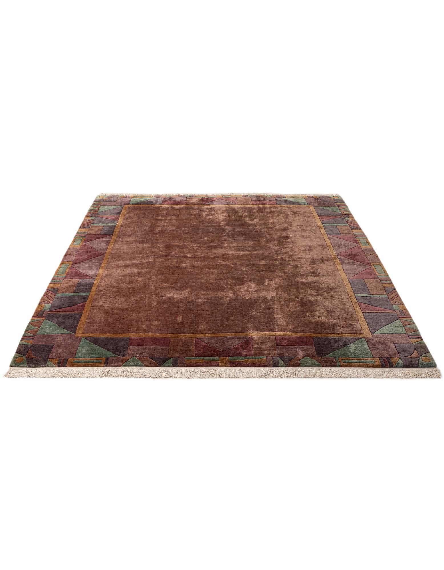 255cm x 255cm anudado a mano Tibet Alfombra Lana Cuadrado