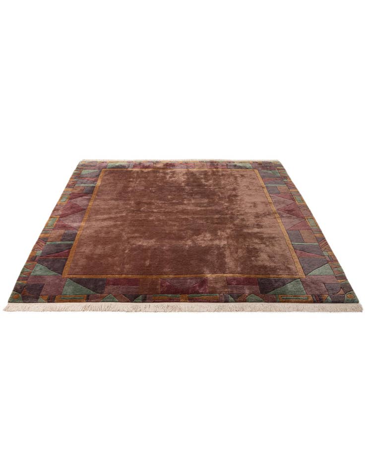 Detail image of 8' 4 x 8' 5  Hand Knotted Tibet Wool Square Rug