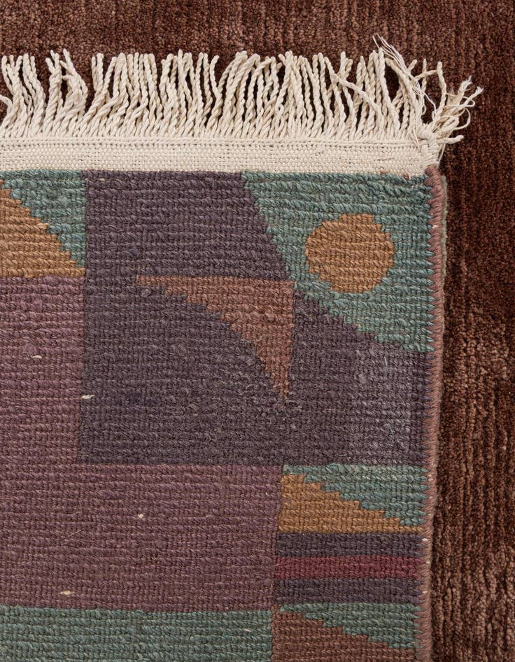 Detail image of 8' 4 x 8' 5  Hand Knotted Tibet Wool Square Rug