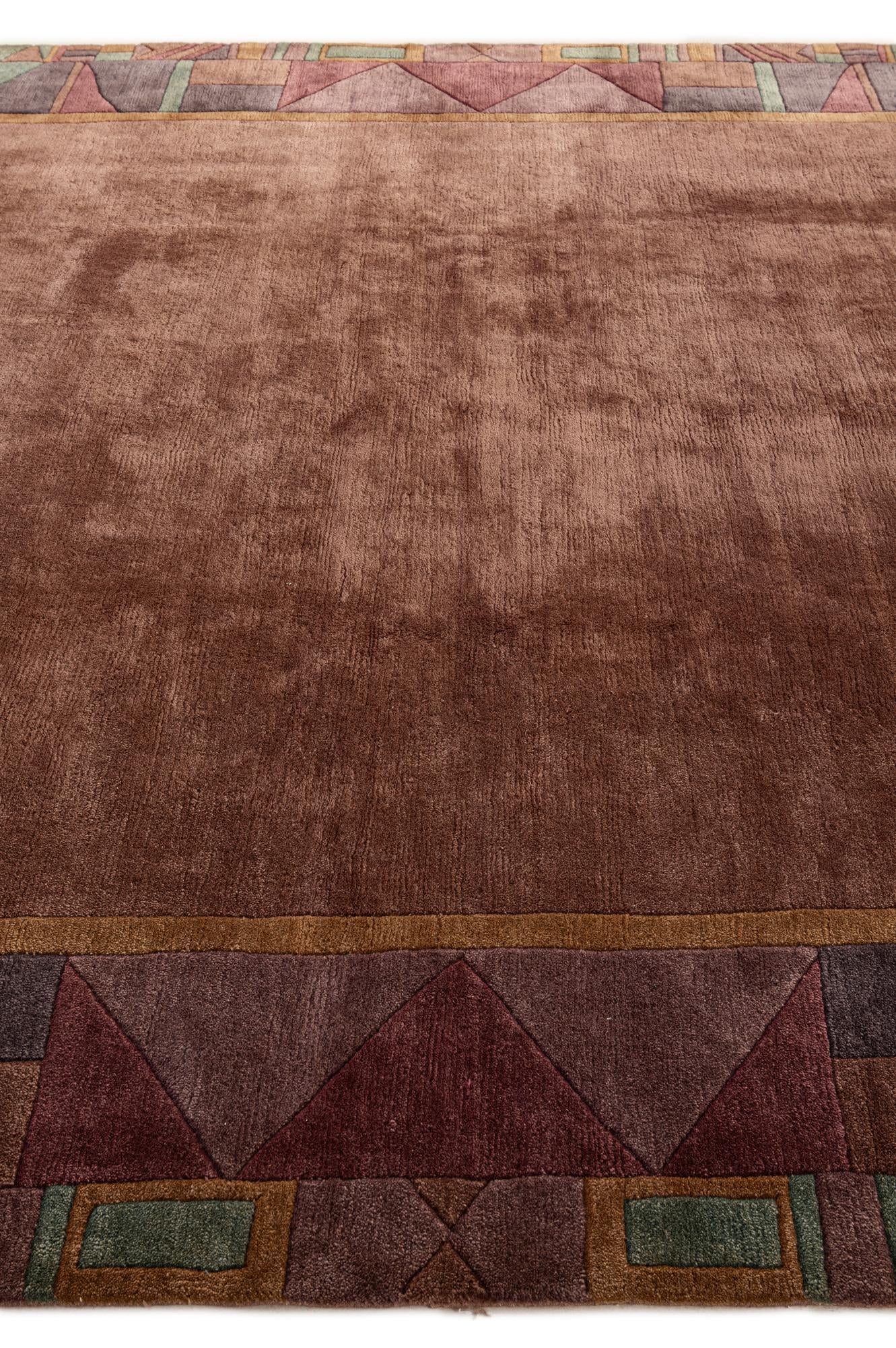 255cm x 255cm anudado a mano Tibet Alfombra Lana Cuadrado
