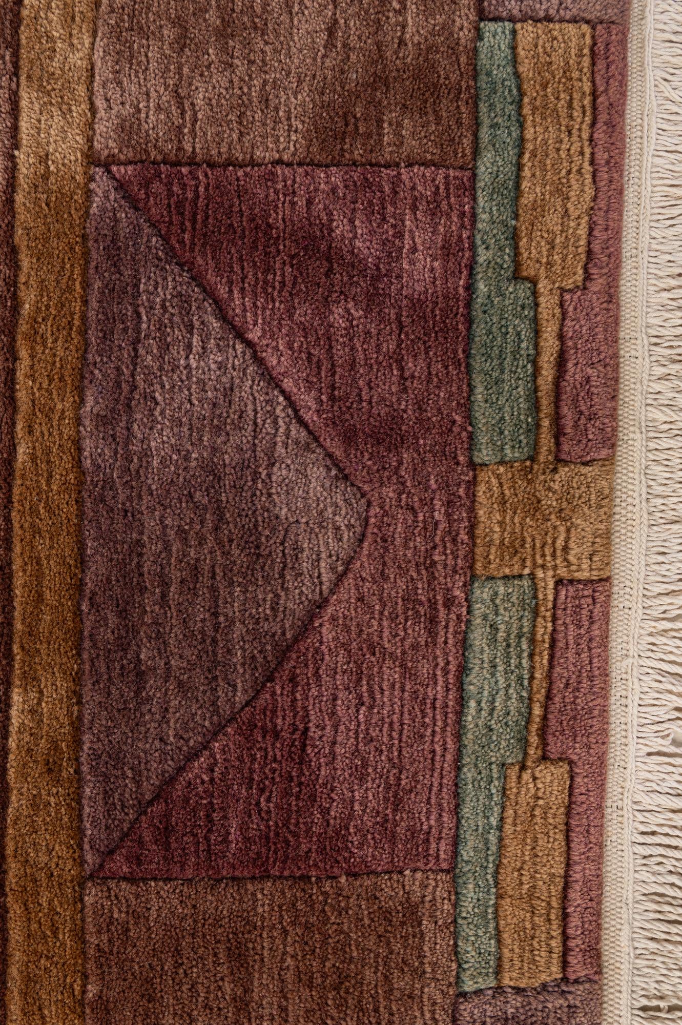 255cm x 255cm anudado a mano Tibet Alfombra Lana Cuadrado