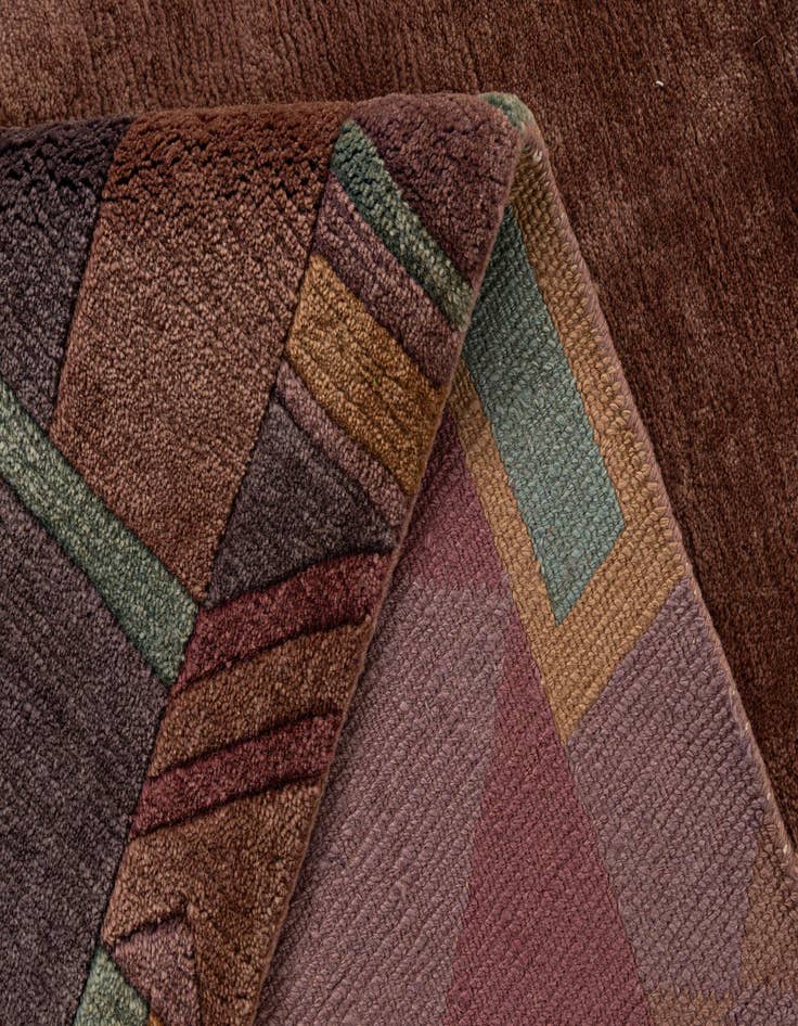 Detail image of 8' 4 x 8' 5  Hand Knotted Tibet Wool Square Rug