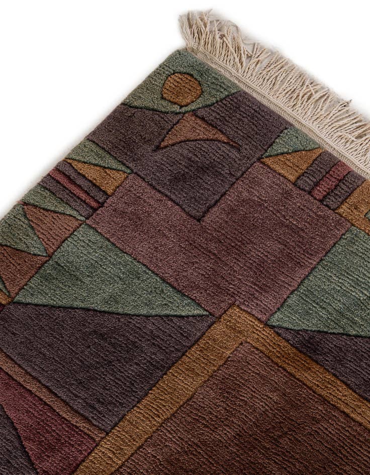 Detail image of 8' 4 x 8' 5  Hand Knotted Tibet Wool Square Rug