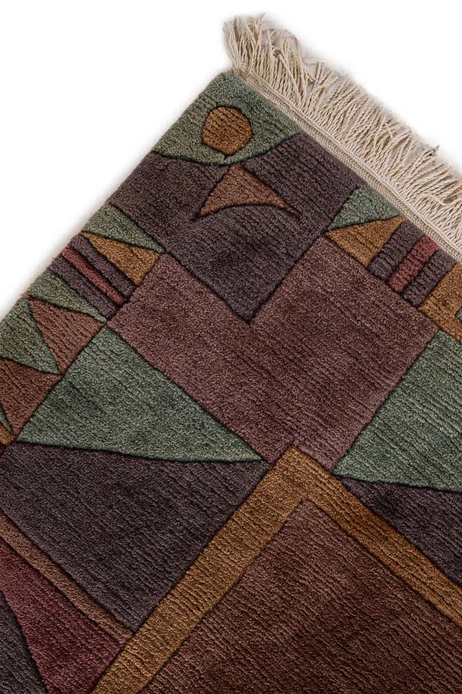255cm x 255cm anudado a mano Tibet Alfombra Lana Cuadrado