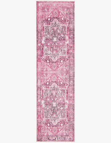 Plumrose Pink Medina Runner Rug