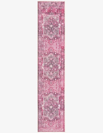 Plumrose Pink Medina Runner Rug