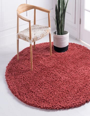 7' 10 x 7' 10 Zermatt Shag Round Rug