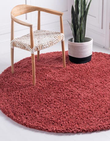7' 10 x 7' 10 Zermatt Shag Round Rug