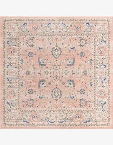 Powder Pink Whitney Square Rug