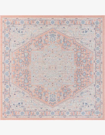 Powder Pink Whitney Square Rug