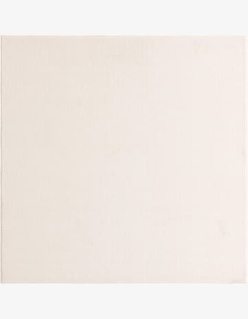 Powder White Everyday Solid Square Rug