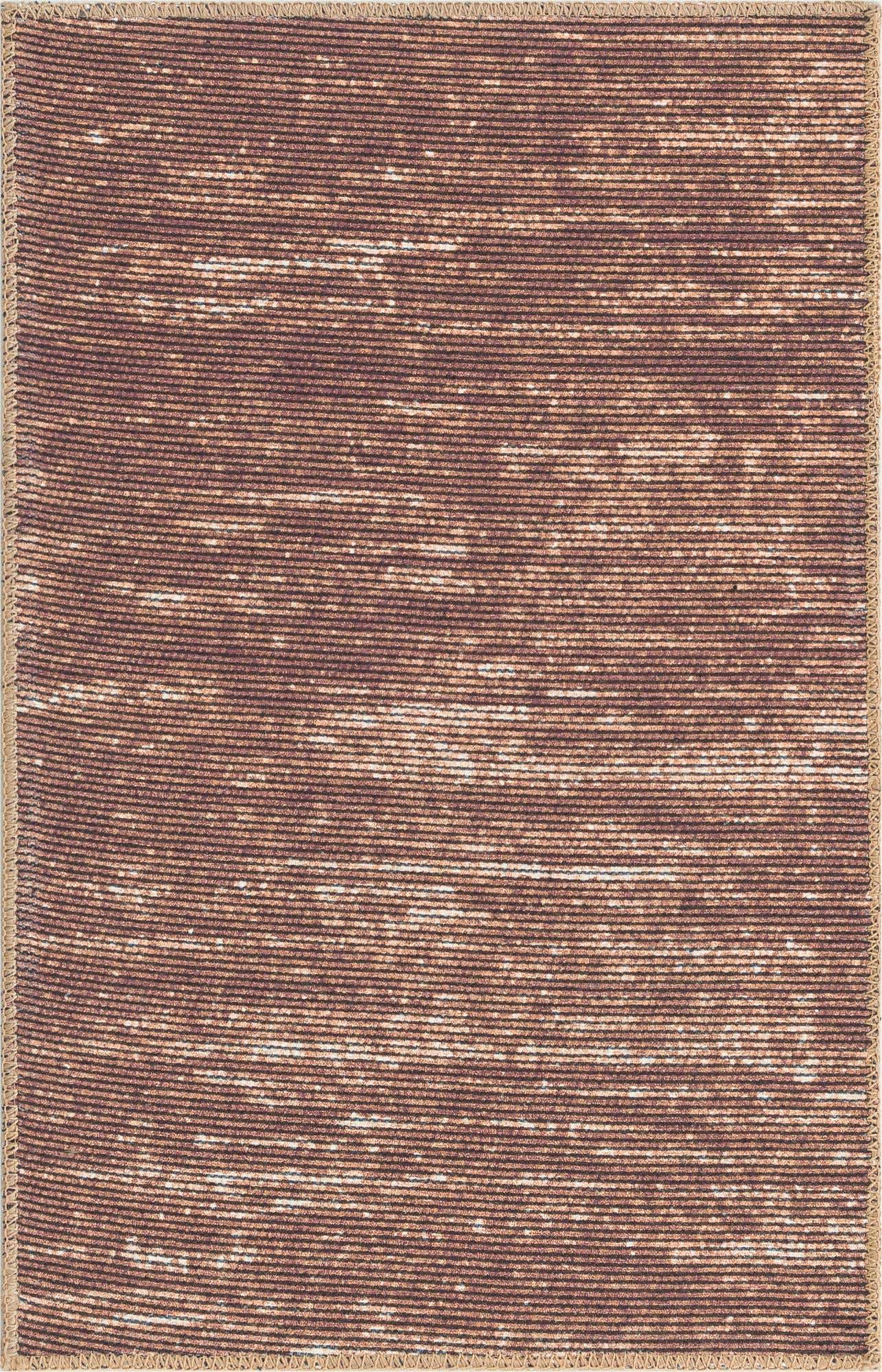 2' x 3' Prewitt · Striped rug, brown and beige