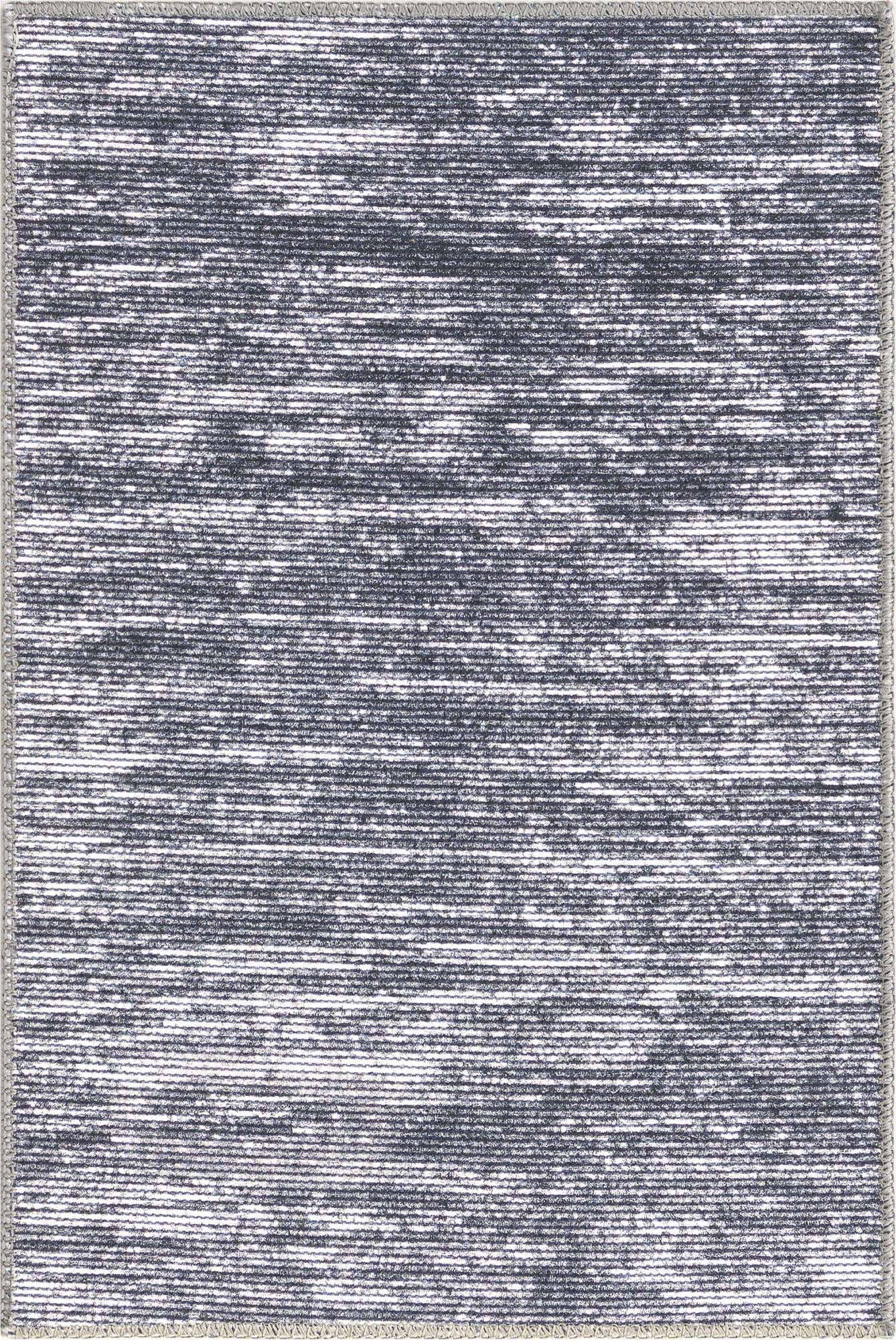 2' x 3' Prewitt · Gradient lines rug, gray and ivory