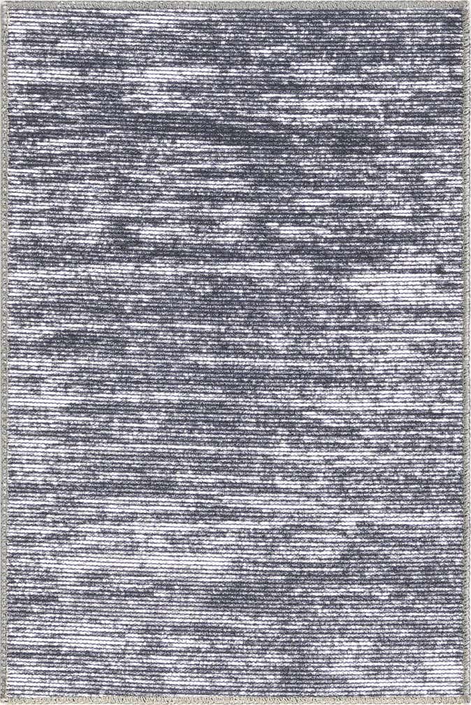 2' x 3' Prewitt · Gradient lines rug, gray and ivory