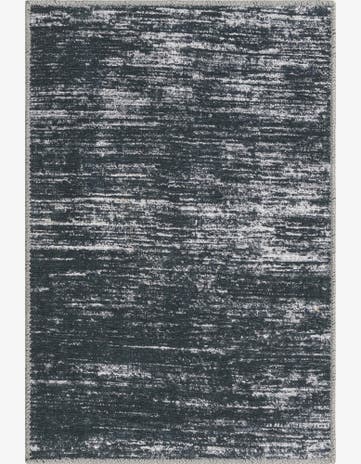 Prewitt · Linear abstract rug, black and ivory
