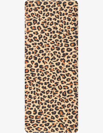 Beige Brown Cheetah Comfort Mat