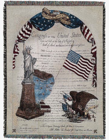 4' 6 x 6' Freedom Throw Blanket