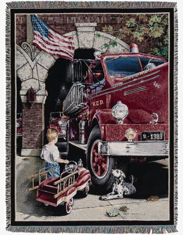 4' 6 x 6' Childhood Dreams Throw Blanket