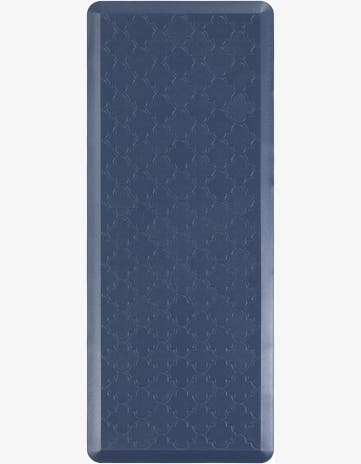 Navy Blue Solid Trellis Comfort Mat