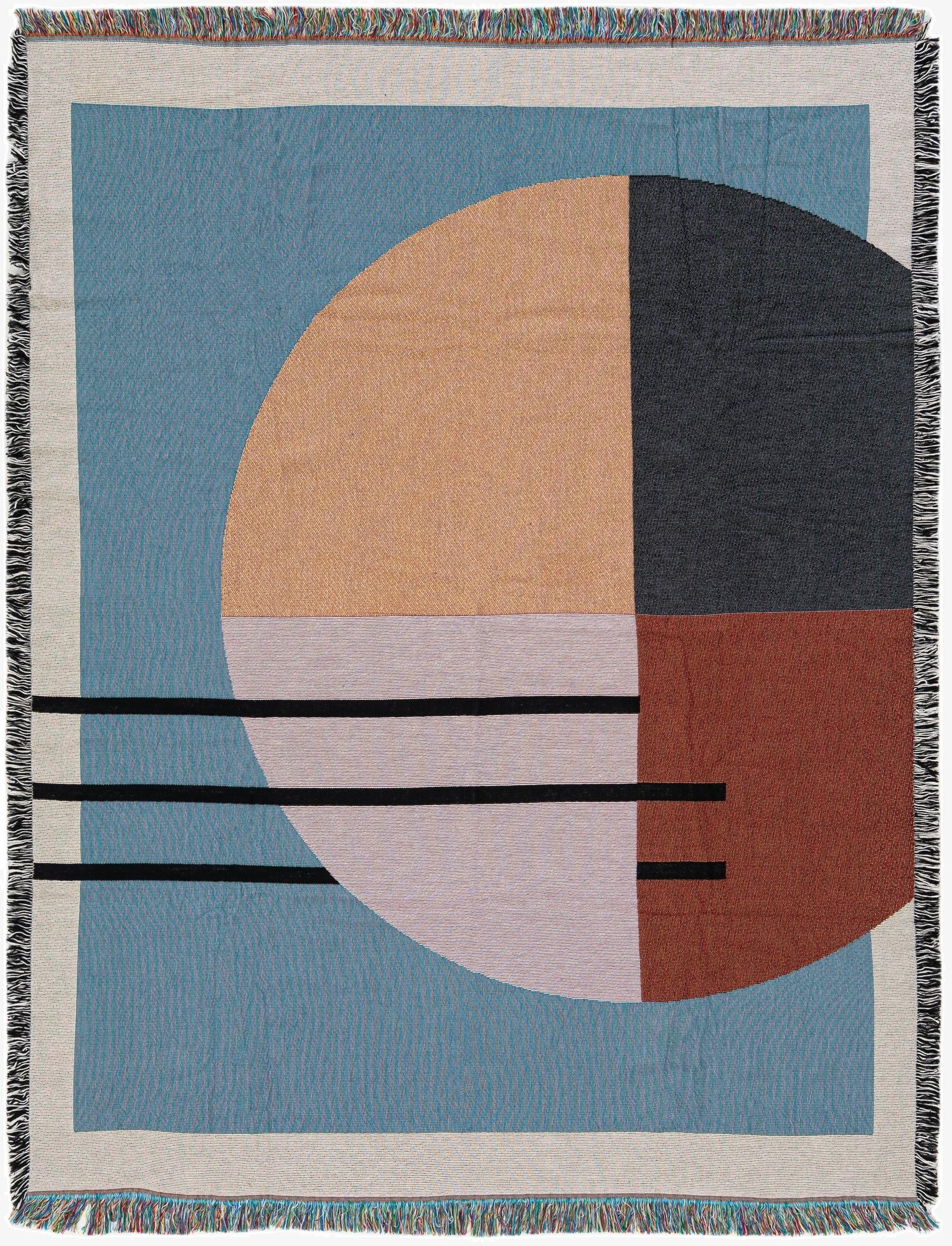 4' 6 x 6' Fork and  Plate Throw Blanket