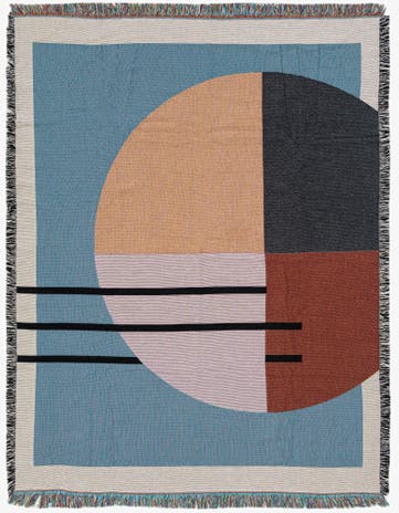 4' 6 x 6' Fork and Plate Throw Blanket