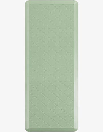Green Solid Trellis Comfort Mat