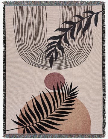 4' 6 x 6' Abstract Arches 2 Throw Blanket